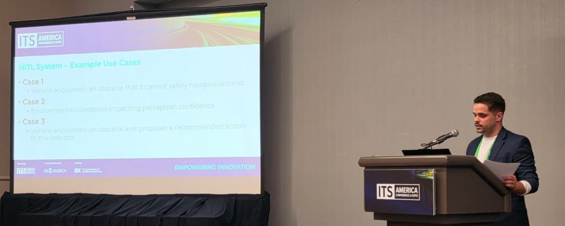 David Vega Sotolongo Presenting Guident's Research at ITS America 2026